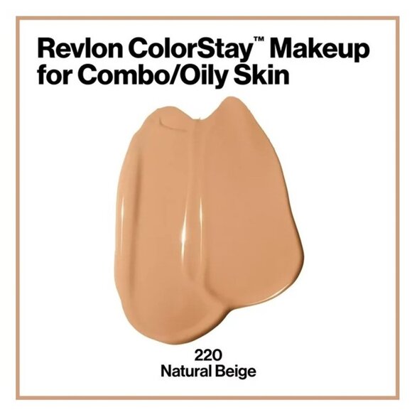 Revlon ColorStay™ #220 Natural Beige Makeup for Combination/ Oily Skin - Picture 4 of 7